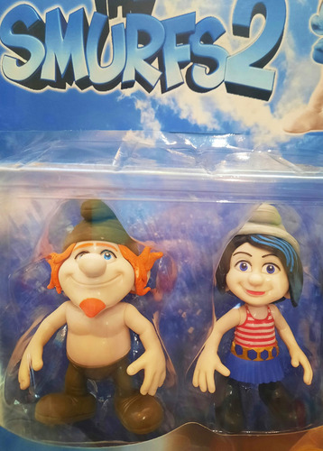 Pitufos Muñecos Pack X4 Personajes Superarticulados 12cm