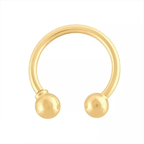 Piercing De Sobrancelha Bolinha Em Ouro 18k