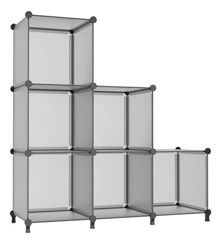 Organizador De Almacenamiento En Cubos Apilable Gris