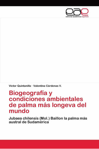 Libro Biogeografía Y Condiciones Ambientales De Palma Lcm5