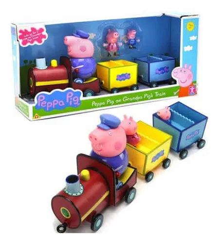 Peppa Pig Familia Tren Del Abuelo Pig Incluye A Peppa Cuotas sin