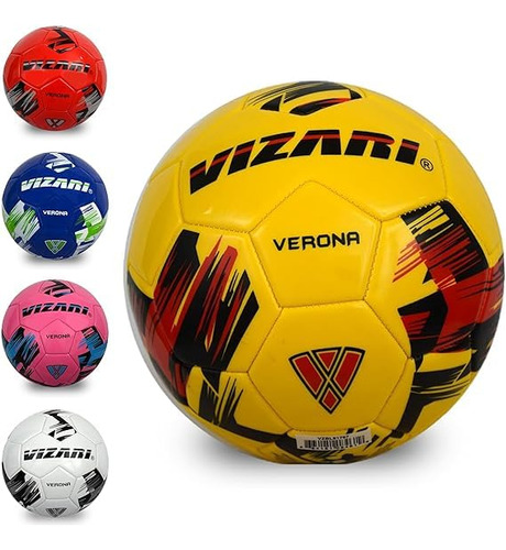 Vizari 'verona' Soccer Ball Silencio Para Niños Y Adultos (3