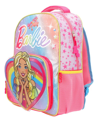 Mochila Escolar Primaria Barbie Corazón Yadatex Keepack