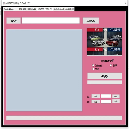 Kia Hyundai Editor Toyota Edit Multi Editor V2