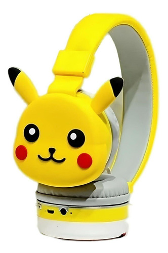 Fone Headset Over-ear Bluetooth Wireless Pikachu