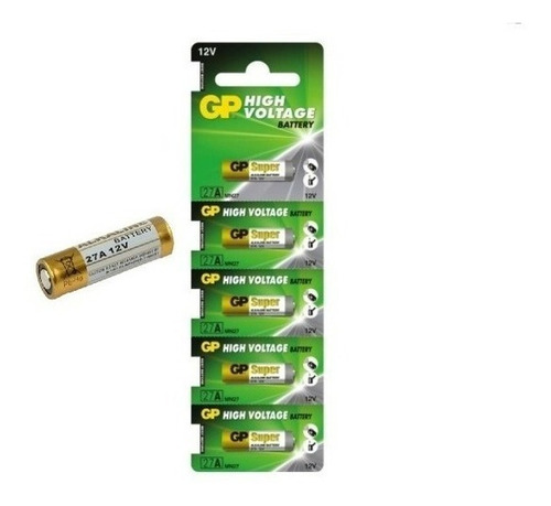 Bateria Tipo Gp 27a 12v Blister De 5 Unid.