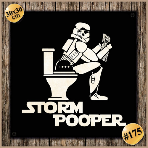 #175 - Cuadro Vintage 30 X 30 Cm / Poster Star Wars No Chapa
