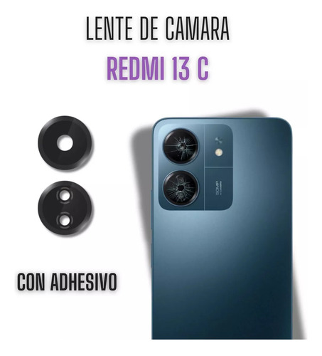 Redmi 13c Lente De Camara Ttasera Adhesivo Preinstalado