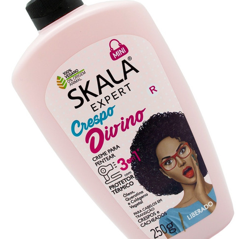 Imagen 5 de 5 de Skala Crespo Divino Crema Peinar Protector Termico Vegano