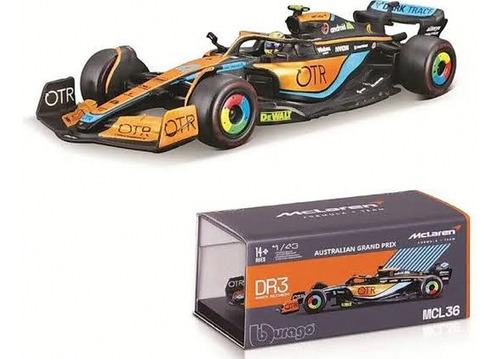 Mclaren F1 Mcl36 Escala 1:43 Lando Norris #4 Casco