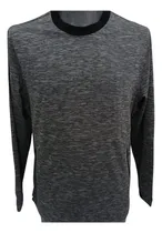Comprar Sudadera Gris Jaspeada American Eagle Hombre Talla Grande