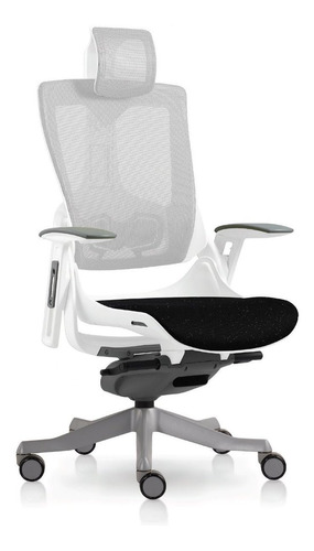 Silla Ejecutiva Blanca Con Ruedas Y Cabecera Madagascar 