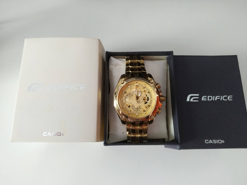 Relógio Edifice No. 5147 Dourado