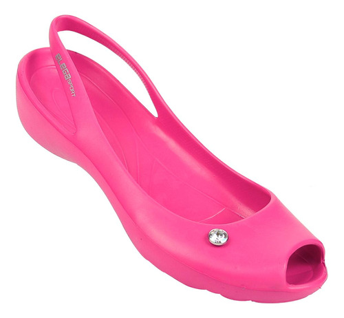 Sandalia Playa Piso Mujer Rosa Plastic Elega Sport 17103702