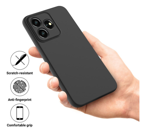 Compatible Funda De Silicona Líquida For Zte Axon 50 Lite