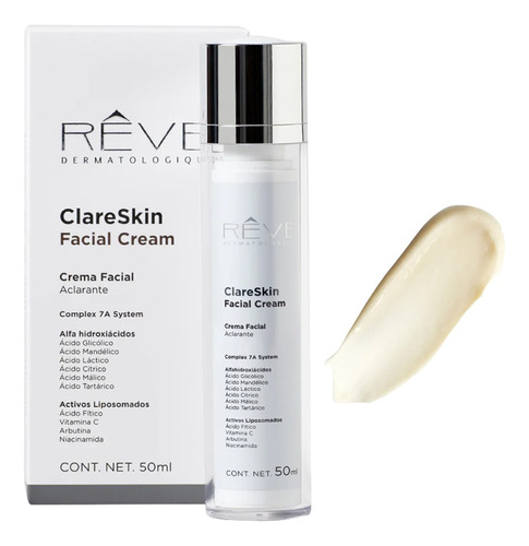 Reve Clareskin Crema Aclarante Facial Mancha Ácido Glicólico