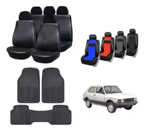 Comprar Fundas Cubre Asiento Ecocuero Fiat 147 + Alfombra 3 P Pesada