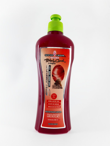 Sonia Vega Sh Color Rojo X 400 Ml