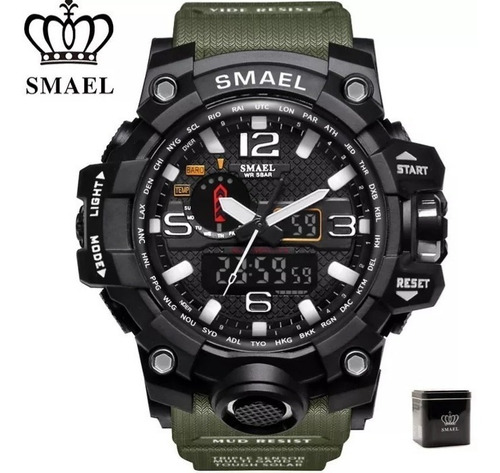 Relógio Smael Original Na Caixa Tático Militar  Prova D'agua