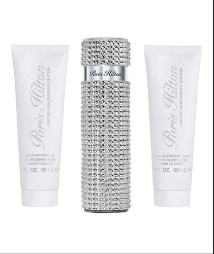 Paris Hilton 10 Aniversario 100 Ml Edp Spray -mujer Set 3pz
