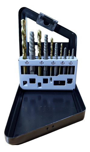 Juego De Extractores Para Tornillos Barridos O Rotos 10pz