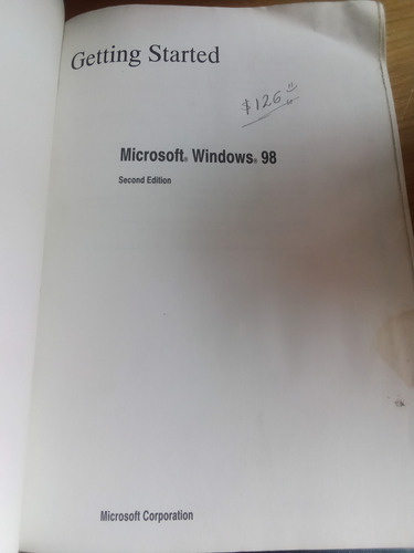 Getting Started Microsoft Windows 98 Second Edition (Usado)