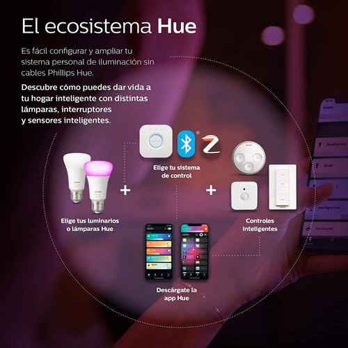 2 Bombillo Led Inteligente, Philips Hue Blanco Envío Inmedit