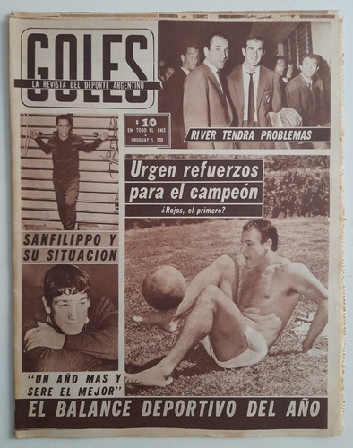 Revista Goles 857 Resumen Del Año - All Boys Platense 1964