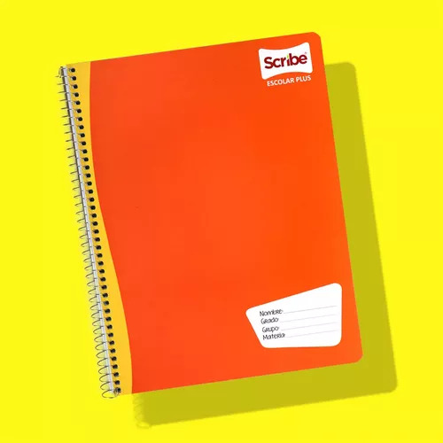 Kit 6 Cuadernos Scribe Profesional 100 Hojas Doble Raya