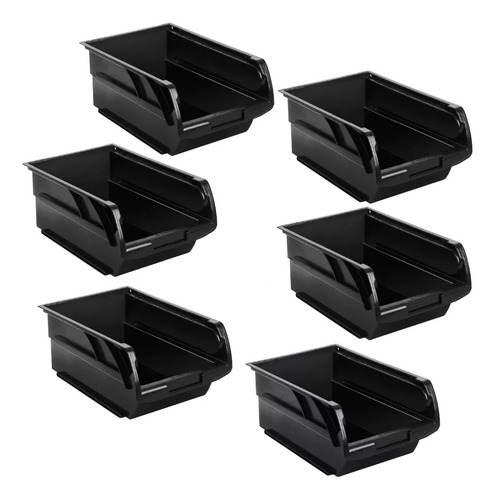 6 Gavetas De Plástico 21 X 14 X 10 Cm, Truper, 102436