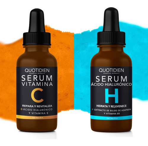 Imagen 1 de 7 de 1 Serum Vitamina C Quotidien + 1 Serum Ah Quotidien - Combo