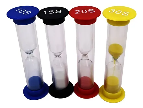 Set De 6 Relojes De Arena De Colores (1, 3, 5, 10, 15 Y 30 Min) – Cronómetros Educativos Para Niños, Decorativos Y Didácticos