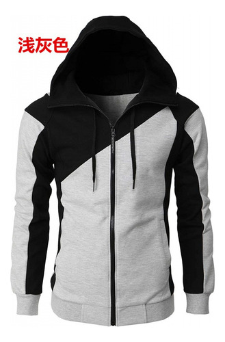 Sudadera Con Capucha Color Block Slim Fit Para Hombre