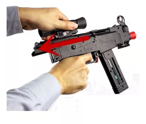 Metralhadora - Rifle - M762 Lança Nerf e Bolinha gel