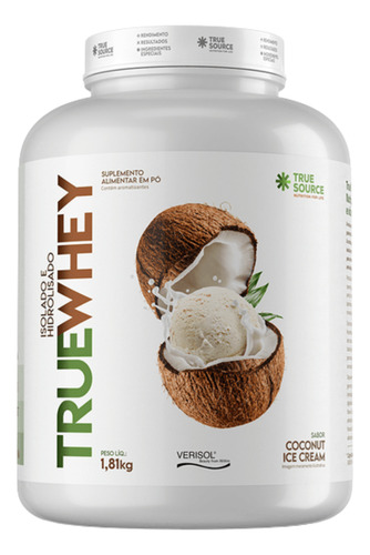 True Whey Proteína Isolada Hidrolisada 1,810 Kg True Source
