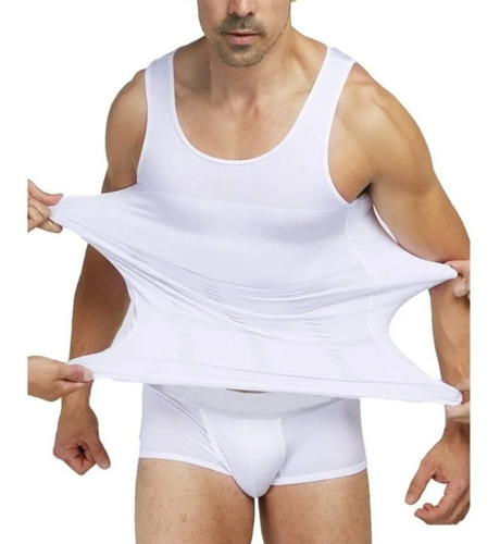 Imagen 2 de 9 de Ropa Interior Playeras Faja Reductora Hombre Reduce Camiseta