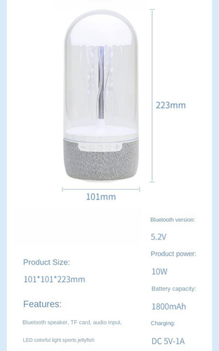 Pulpo Altavoz Bluetooth Y Luz Nocturna - Regalo Inteligente