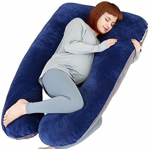 Almohada De Embarazo En Forma De U De Luna De Pino, Almohada