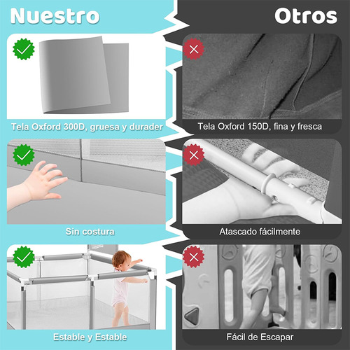 Corrales Seguridad Hogar Bebes Con Aro De Basket Color Gris