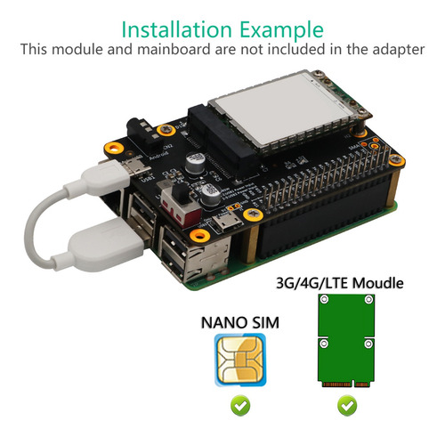 Módulo 3g/4g/lte Con Placa De Expansión Usb Portátil Con Si