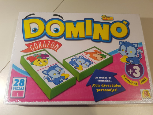 Juego De Mesa Domino Corazon