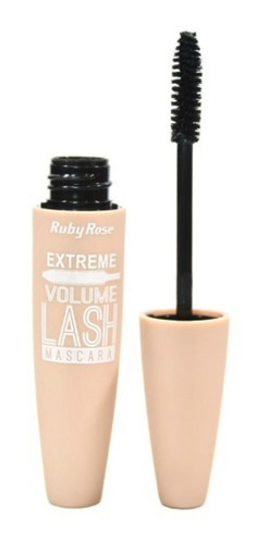Imagem 1 de 2 de Máscara para cílios Ruby Rose Extreme Volume 9ml cor preto 1 unidade