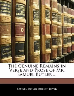 Libro The Genuine Remains In Verse And Prose Of Mr. Samue...