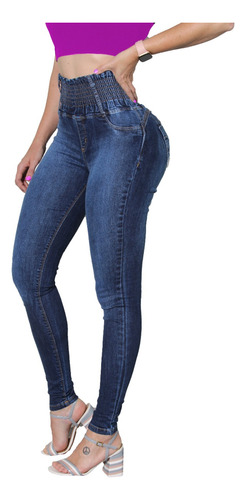 Calça Jeans Levanta Bumbum Bojo Modelador Lipo Cintura Alta 
