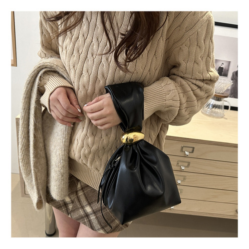 Bolso De Fiesta Simple Con Cierre Lateral De Pu Clutch