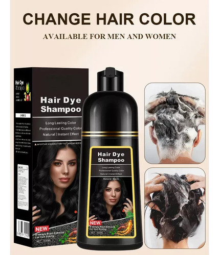 Shampoos Instantâneos Para Tingir O Cabelo 500ml.da1