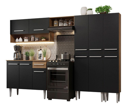 Armario De Cocina Completo 261cm Emilly Madesa 02 - M/n