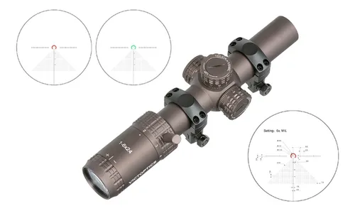 Luneta Shortdot Victoptics S6 1-6x24 Coyote (lpvo) | MercadoLivre