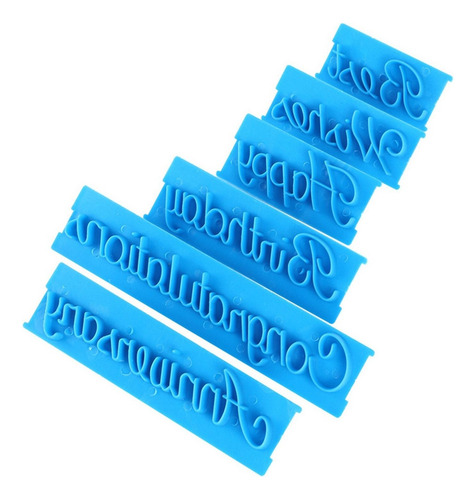 Juego De 3 Moldes De Impresión A Mano Letra Pastel Estampado