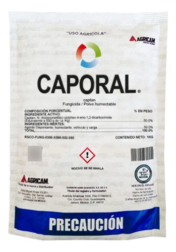 Caporal Captan Fungicida En Polvo Humectante 1kg